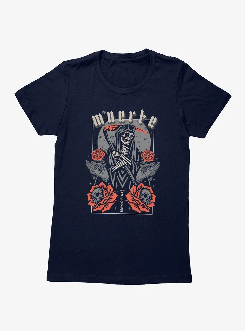 La Muerte Day Of The Grim Reaper Womens T-Shirt