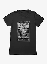 Boba Tea Tarot Card Womens T-Shirt