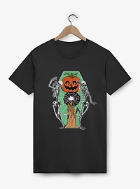 Dancing Skeletons Pumpkin Candle T-Shirt