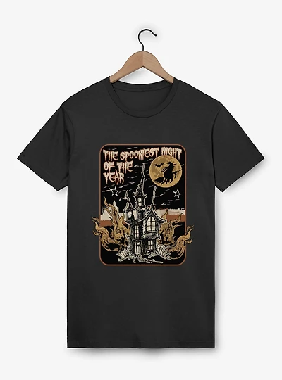 Halloween Spookiest Night Of Year Haunted House T-Shirt