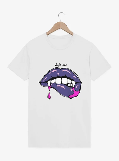 Bite Me Vampire Lips Drips T-Shirt