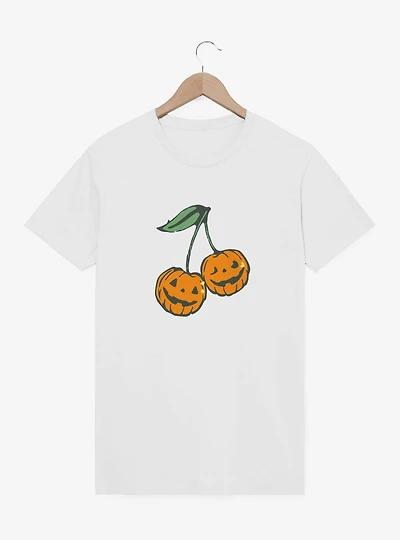 Pumpkin Jack O Lanterns Cherry Pair T-Shirt