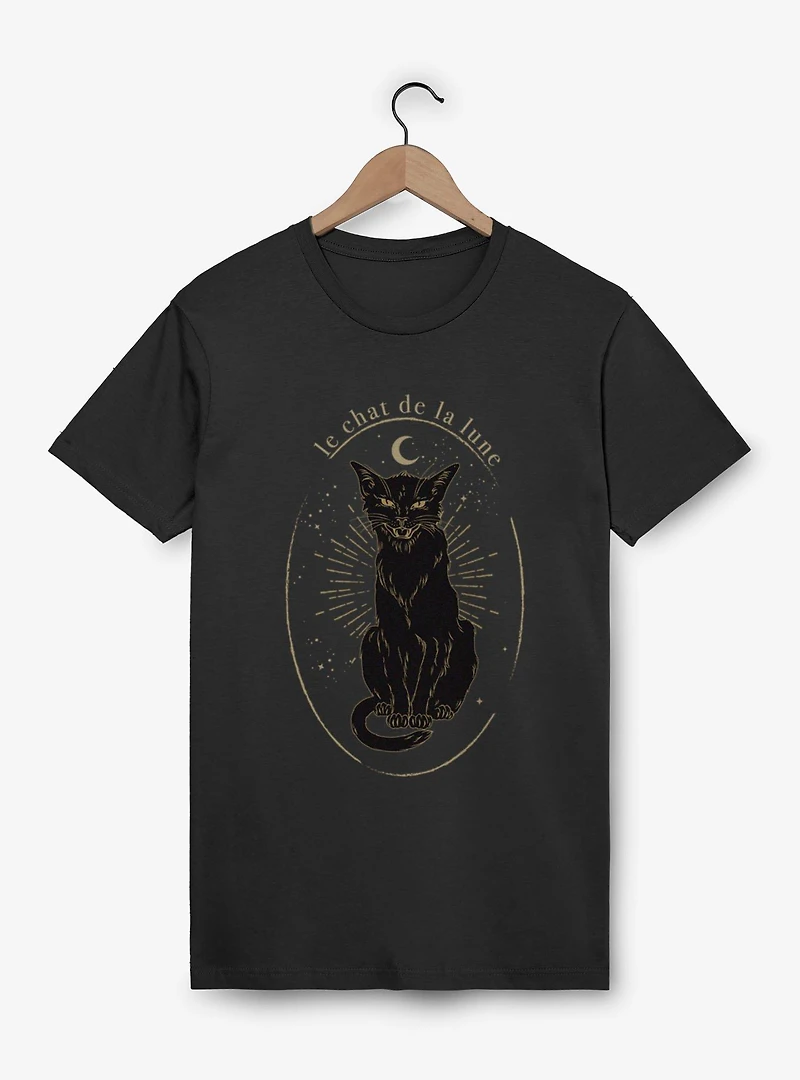 Le Chat De La Lune Black Cat T-Shirt
