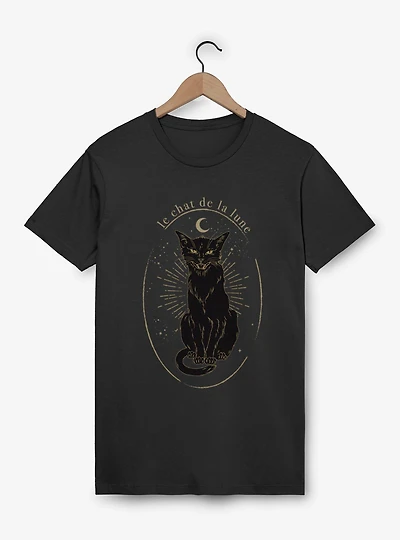 Le Chat De La Lune Black Cat T-Shirt