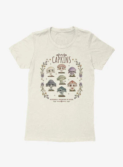 Kaleidos Creative Capkins Mysterious & Mischevious By Nature Womens T-Shirt