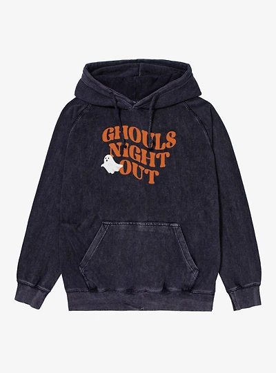 Ghouls Night Out Retro Mineral Wash Hoodie
