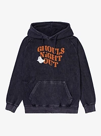 Ghouls Night Out Retro Mineral Wash Hoodie
