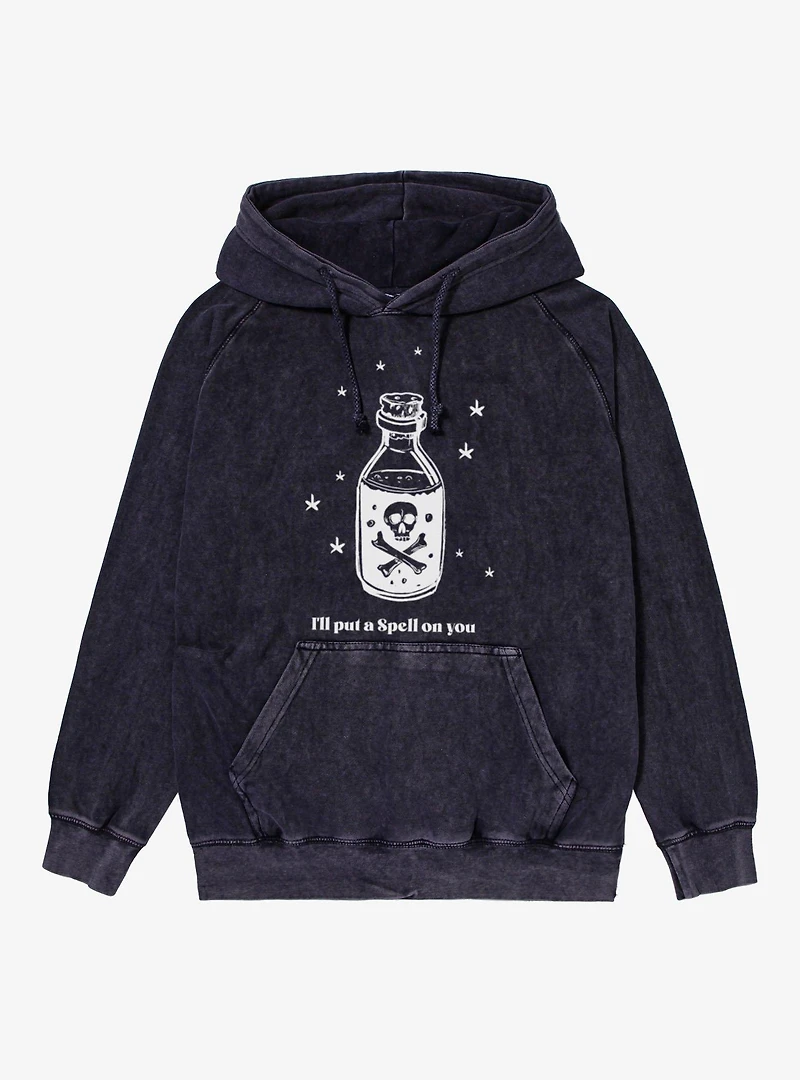 Put A Spell On You Potion Bottle Mineral Wash Hoodie