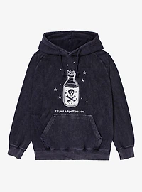 Put A Spell On You Potion Bottle Mineral Wash Hoodie
