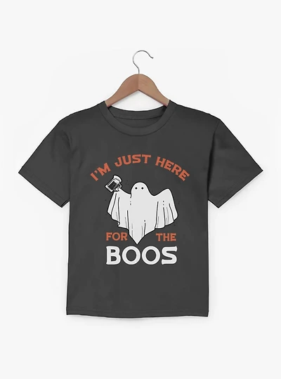 Im Just Here For The Boos Ghost Youth T-Shirt