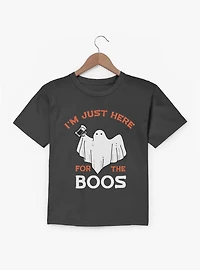 Im Just Here For The Boos Ghost Youth T-Shirt