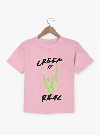 Skeleton Hand Creep It Real Youth T-Shirt