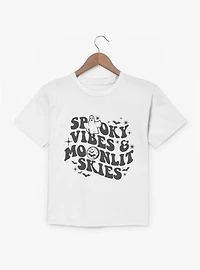 Spooky Vibes Moonlit Skies Retro Youth T-Shirt