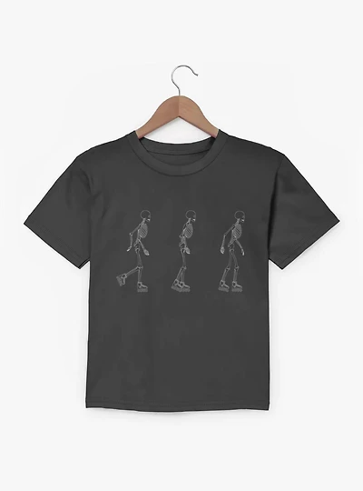 Skeletons On Roller Skates Youth T-Shirt