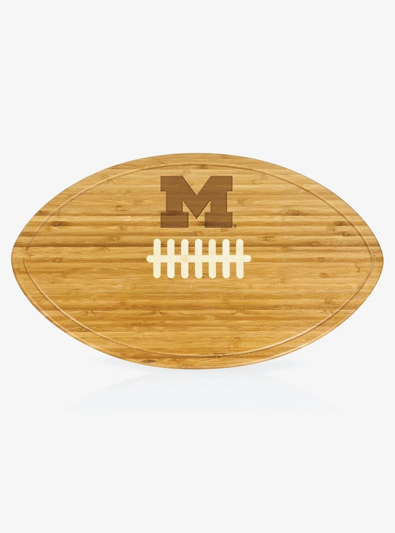 NCAA Michigan Wolverines XL Football Cutting Board & Serving Tray