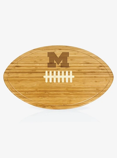 NCAA Michigan Wolverines XL Football Cutting Board & Serving Tray