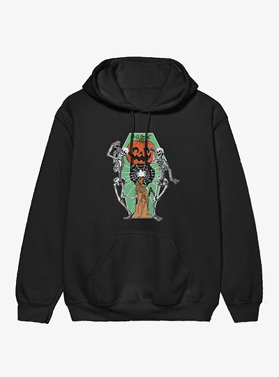 Dancing Skeletons Pumpkin Candle Hoodie