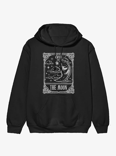 Tarot Moon XVIII Crescent Face Hoodie