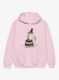 Leave Alone Potion Cat Witch Stirring Cauldron Hoodie