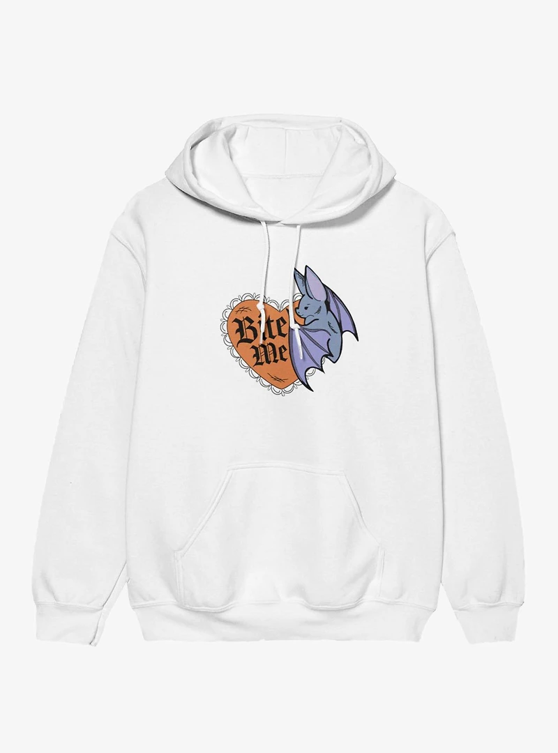 Bite Me Bat Heart Hoodie