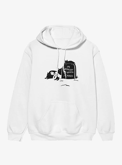 Memory Of When I Cared Woman Cats Tombstone Hoodie