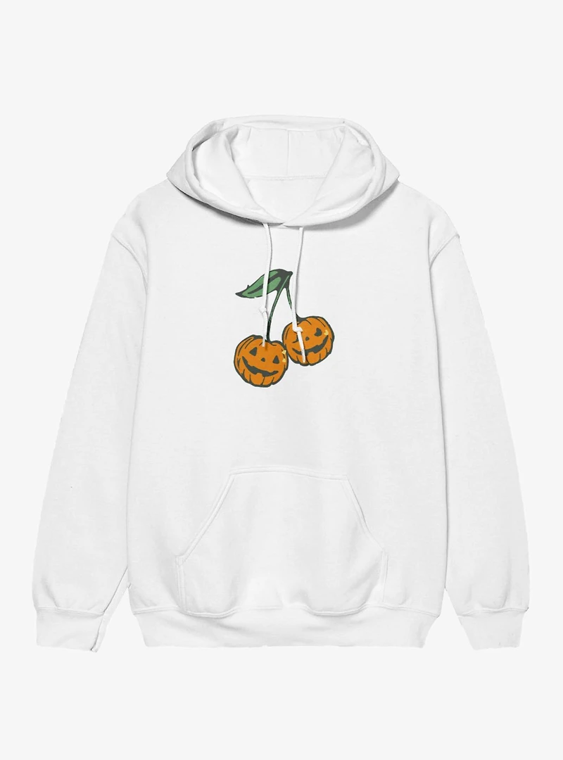 Pumpkin Jack O Lanterns Cherry Pair Hoodie