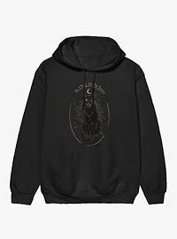 Le Chat De La Lune Black Cat Hoodie