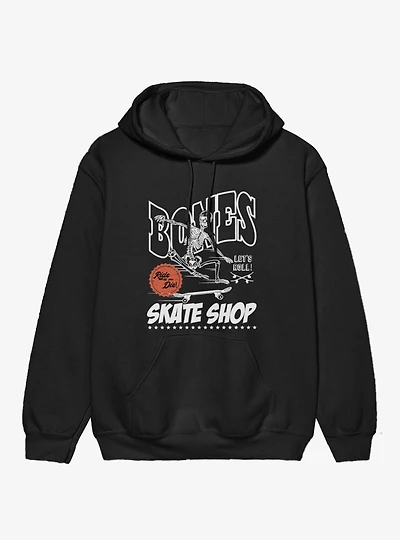 Bones Lets Roll Till You Die Skate Shop Hoodie