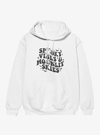 Spooky Vibes Moonlit Skies Retro Hoodie