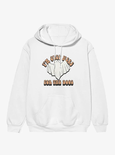 Here For The Boos Ghost Retro Hoodie