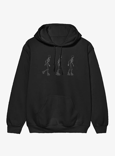Skeletons On Roller Skates Hoodie