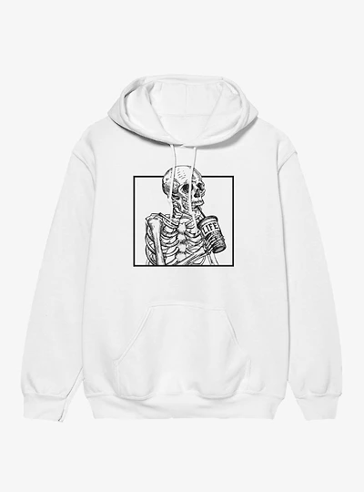 Skeleton Drinking Life Cup Hoodie
