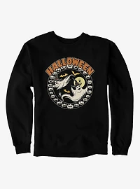 Halloween Ghosts Pumpkins Circular Sweatshirt