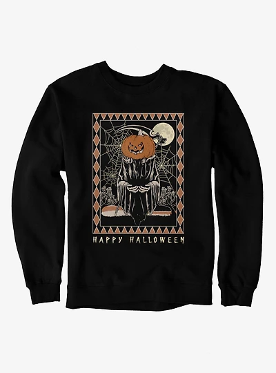 Happy Halloween Pumpkin Grim Reaper Sweatshirt