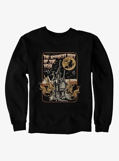 Halloween Spookiest Night Of Year Haunted House Sweatshirt
