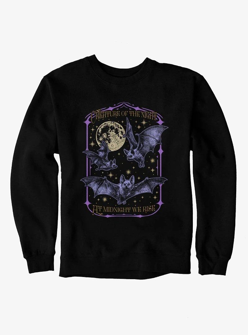 Creature Of Night We Rise Bats Sweatshirt