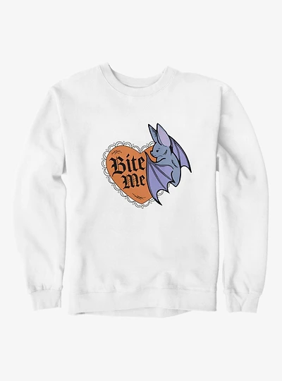 Bite Me Bat Heart Sweatshirt