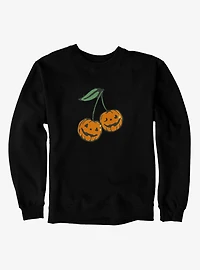 Pumpkin Jack O Lanterns Cherry Pair Sweatshirt