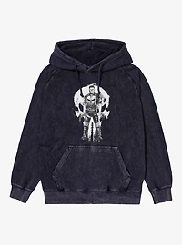 Marvel Spider-Man Brand New Day Punisher On Skull Mineral Wash Hoodie