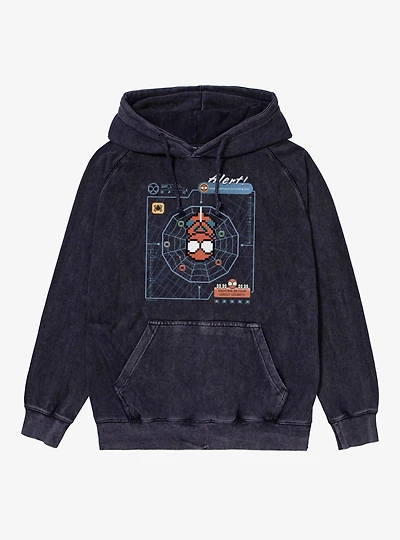 Marvel Spider-Man Brand New Day Alert Spidey Tracker Mineral Wash Hoodie