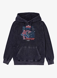 Marvel Spider-Man Brand New Day Spidey Tracker Tracked Your Area Mineral Wash Hoodie