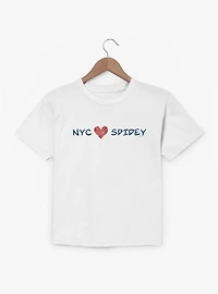 Marvel Spider-Man Brand New Day NYC Loves Spidey Heart Youth T-Shirt
