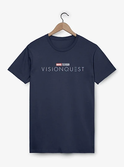 Marvel VisionQuest Show Logo White Text T-Shirt