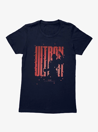 Marvel VisionQuest Ultron Silhouette Name Womens T-Shirt