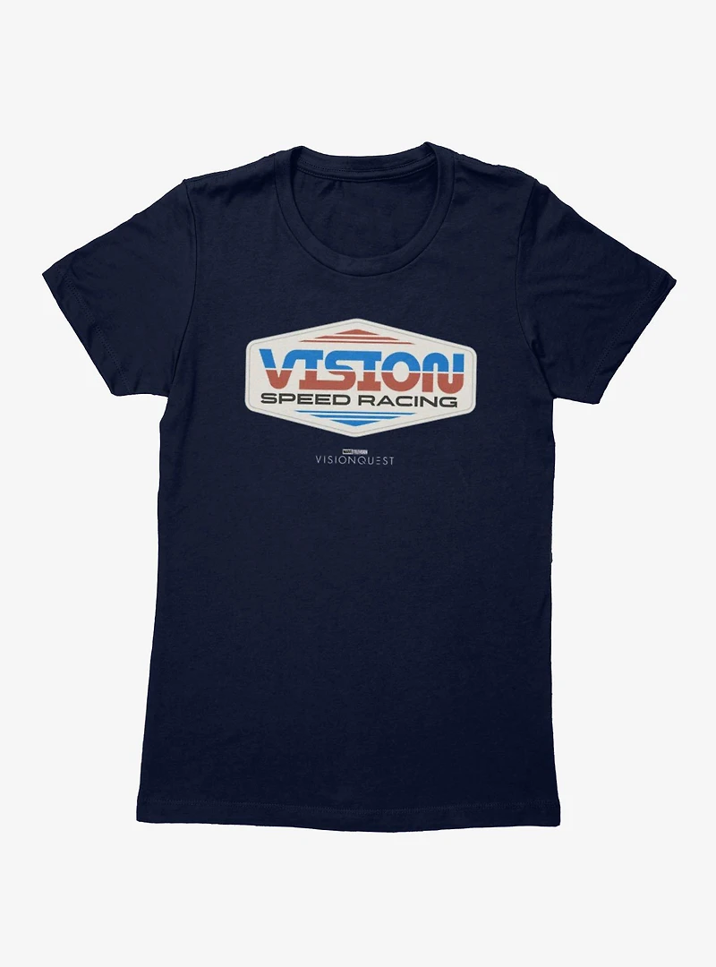 Marvel VisionQuest Vision Speed Racing Team Logo Womens T-Shirt