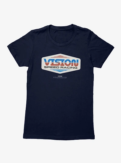 Marvel VisionQuest Vision Speed Racing Team Logo Womens T-Shirt
