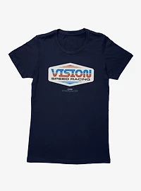 Marvel VisionQuest Vision Speed Racing Team Logo Womens T-Shirt