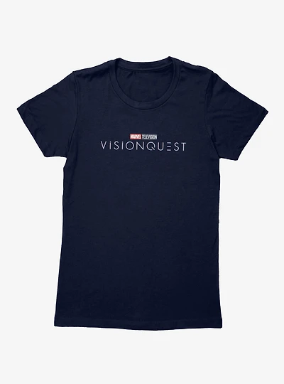 Marvel VisionQuest Show Logo White Text Womens T-Shirt