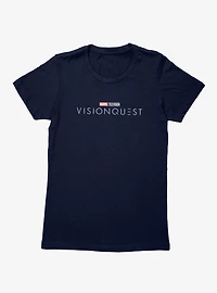 Marvel VisionQuest Show Logo White Text Womens T-Shirt