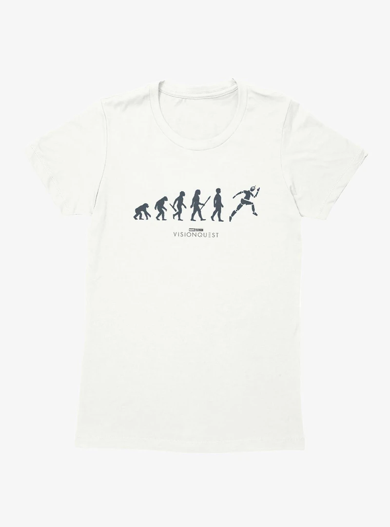 Marvel VisionQuest Evolution Of Mans Vision Womens T-Shirt
